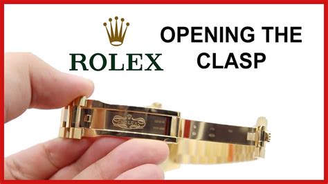 removing rolex bracelet|how to open rolex clasp.